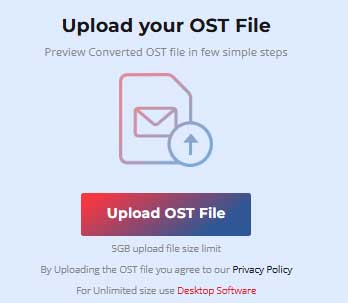 Upload the OST File