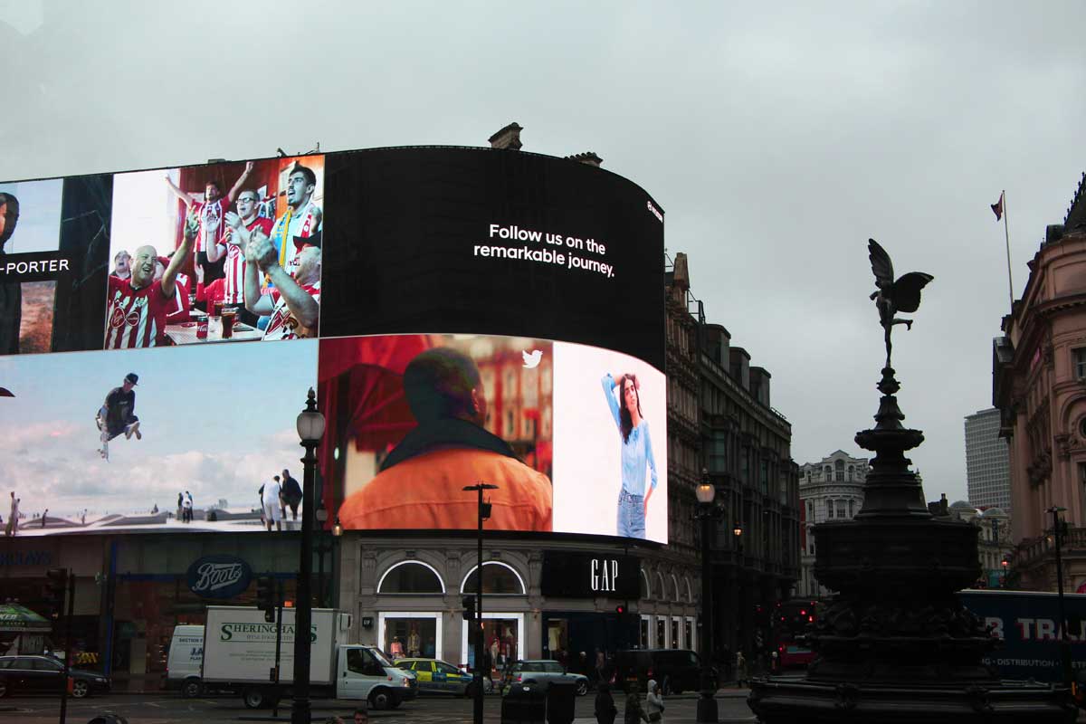 Monitor displaying girl
