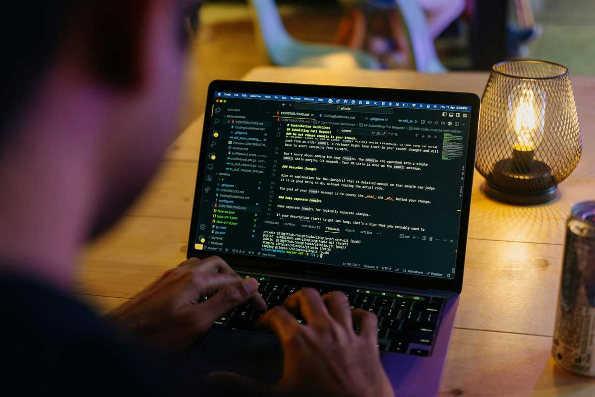 Person coding