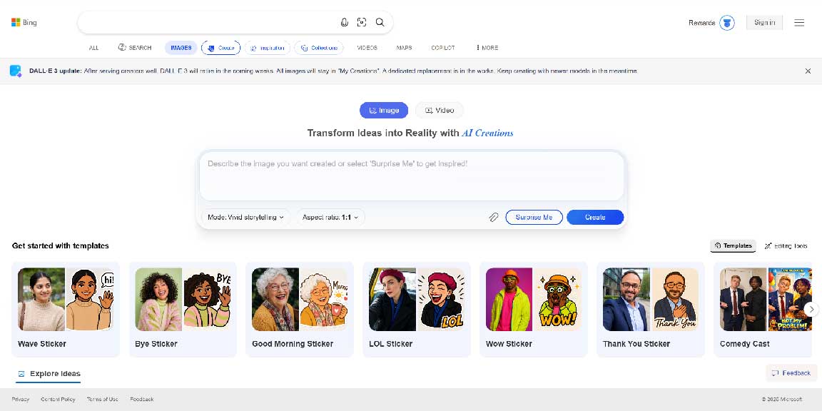 Bing Image Creator