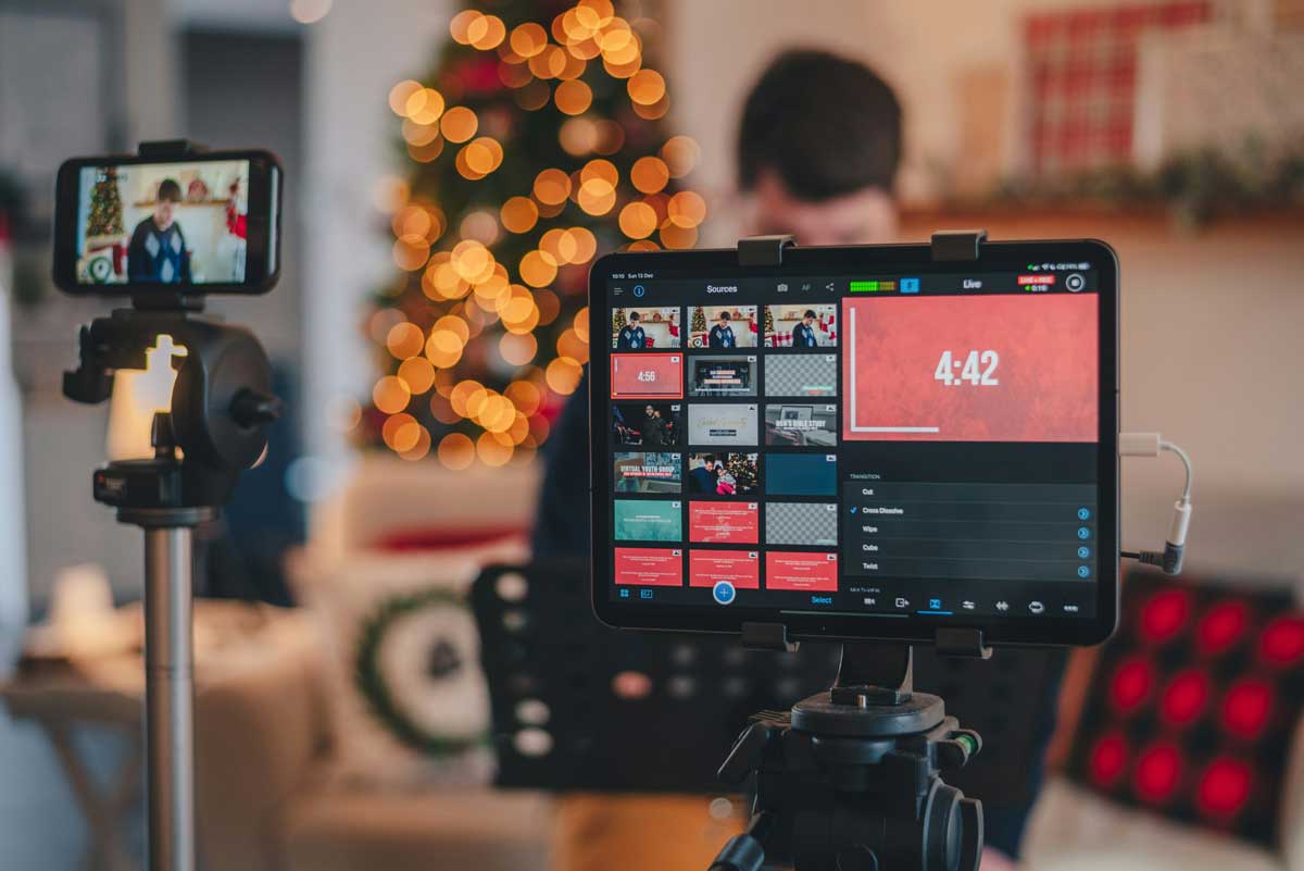 Live-streamed from home