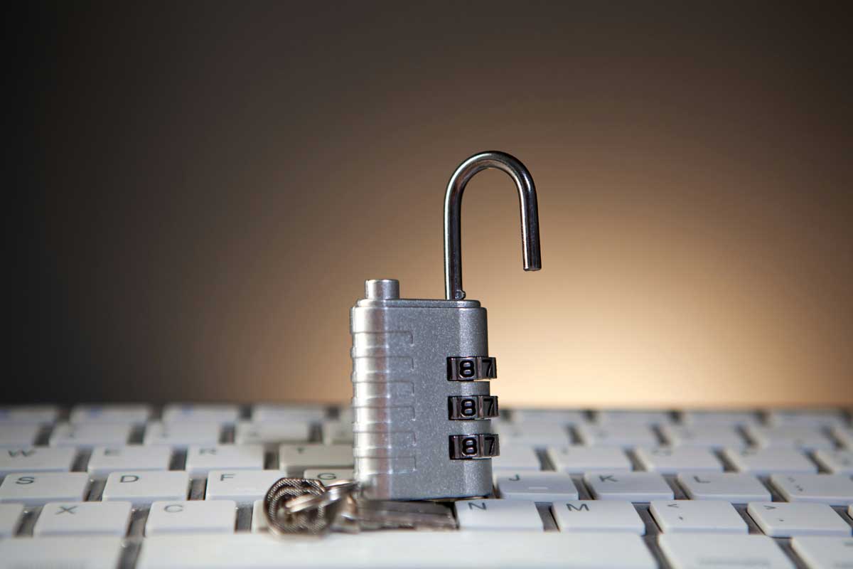 The image features a padlock resting on a laptop keyboard, symbolizing digital security and the importance of safeguarding personal information online. This visual represents the concept of using a residential VPN to ensure secure internet access and protect against unauthorized data collection.