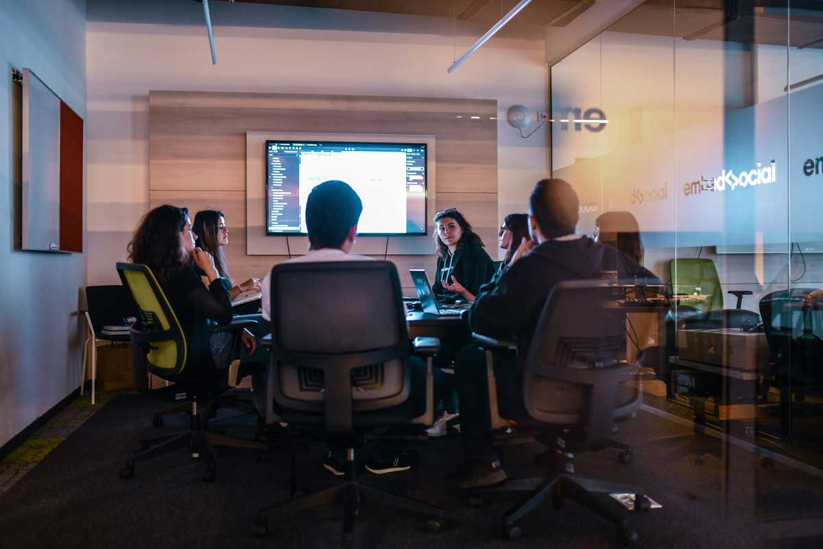 Startup team @ EmbedSocial office