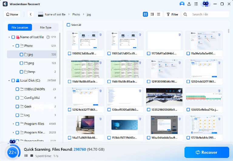 Wondershare recoverit file