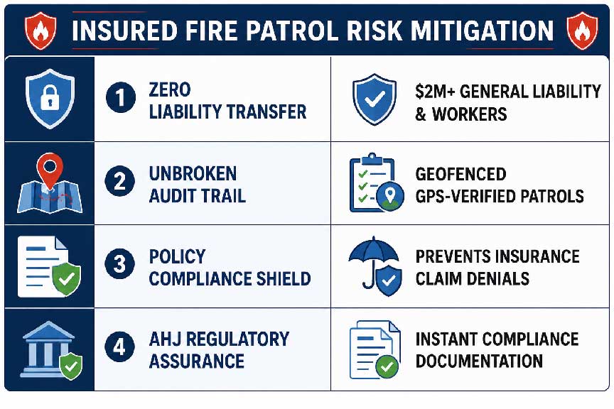 Insured Fire Patrol Risk Mitigation