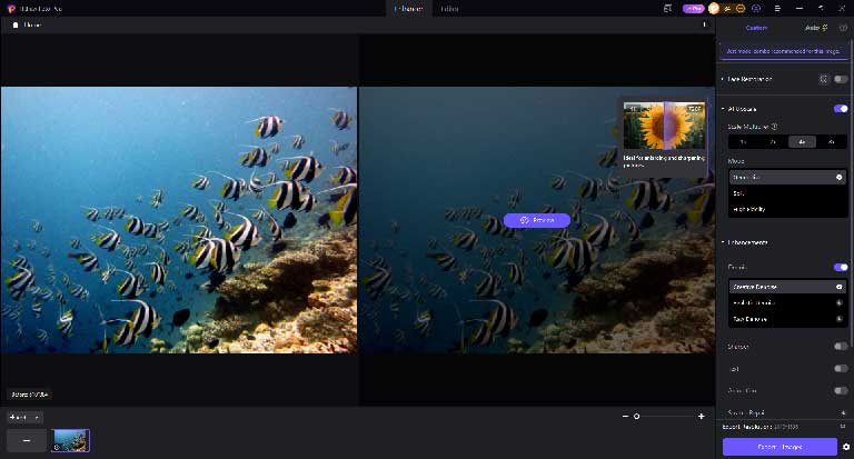 HitPaw FotorPea AI upscaling tool for enhancing low-resolution images