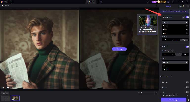 HitPaw FotorPea AI face restoration tool for improving portrait details