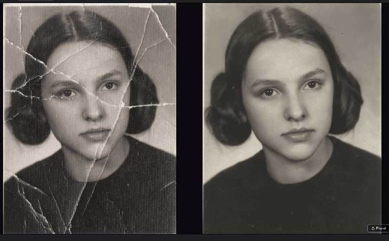 HitPaw FotorPea restores an old faded