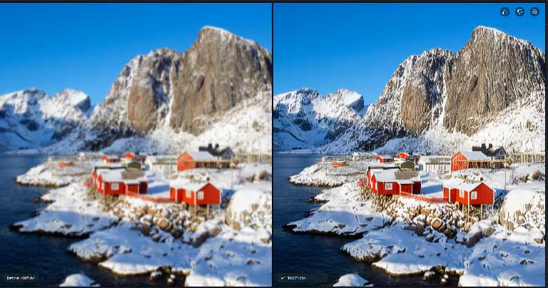 HitPaw FotorPea before and after preview of an enhanced image