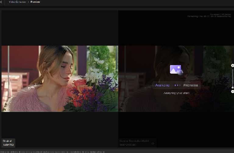 HitPaw VikPea output resolution settings for AI video upscaling
