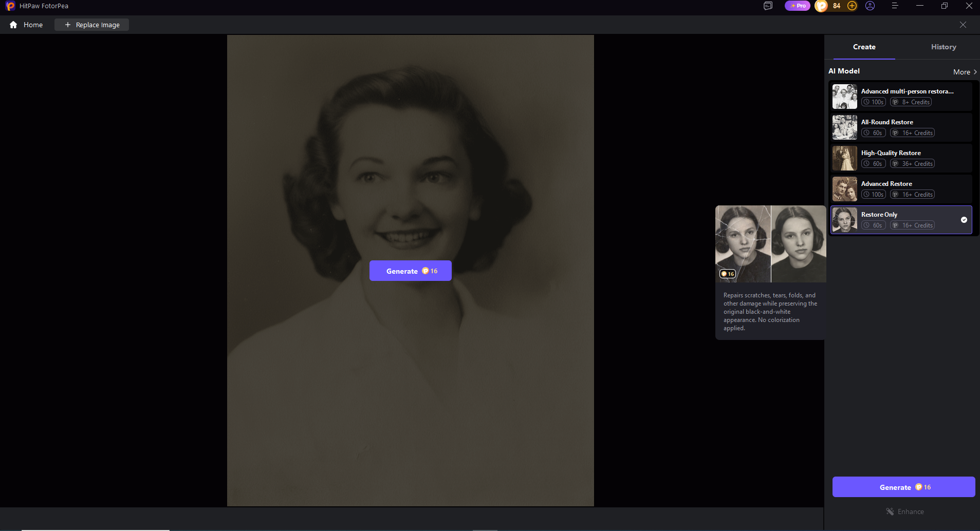 HitPaw FotorPea AI photo restoration tool for restoring old and damaged photos