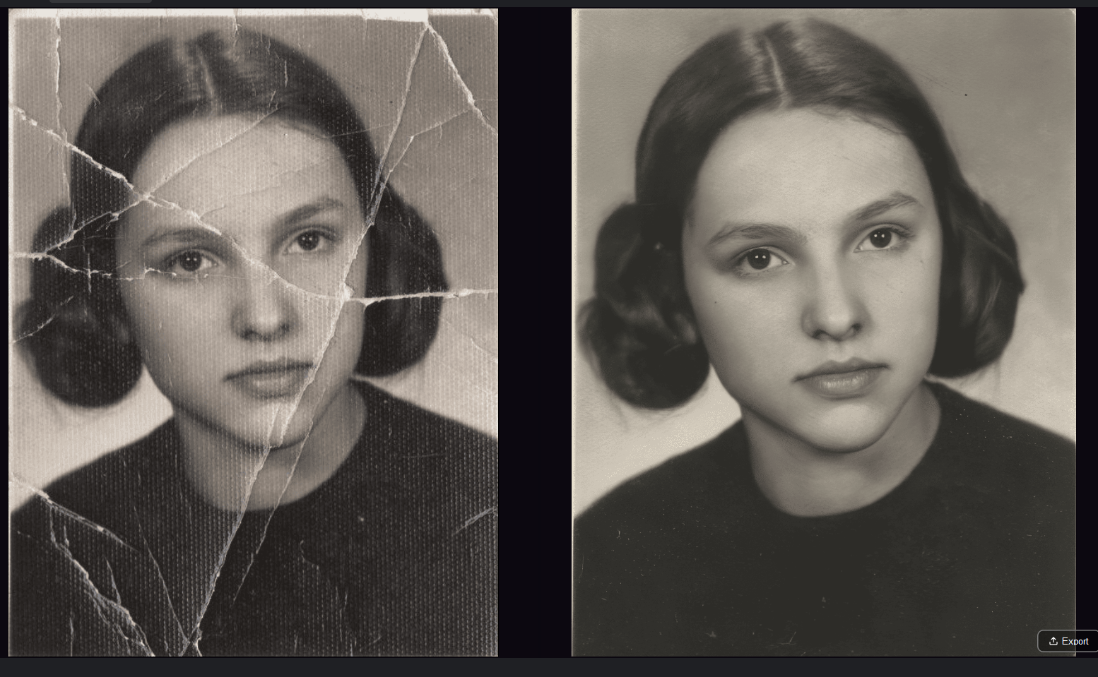 HitPaw FotorPea restores an old faded