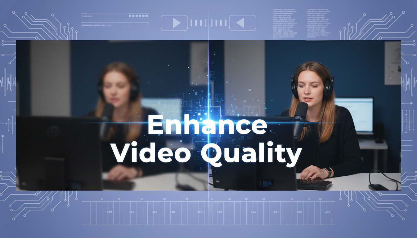 How to enhance video quality for clearer and sharper footage