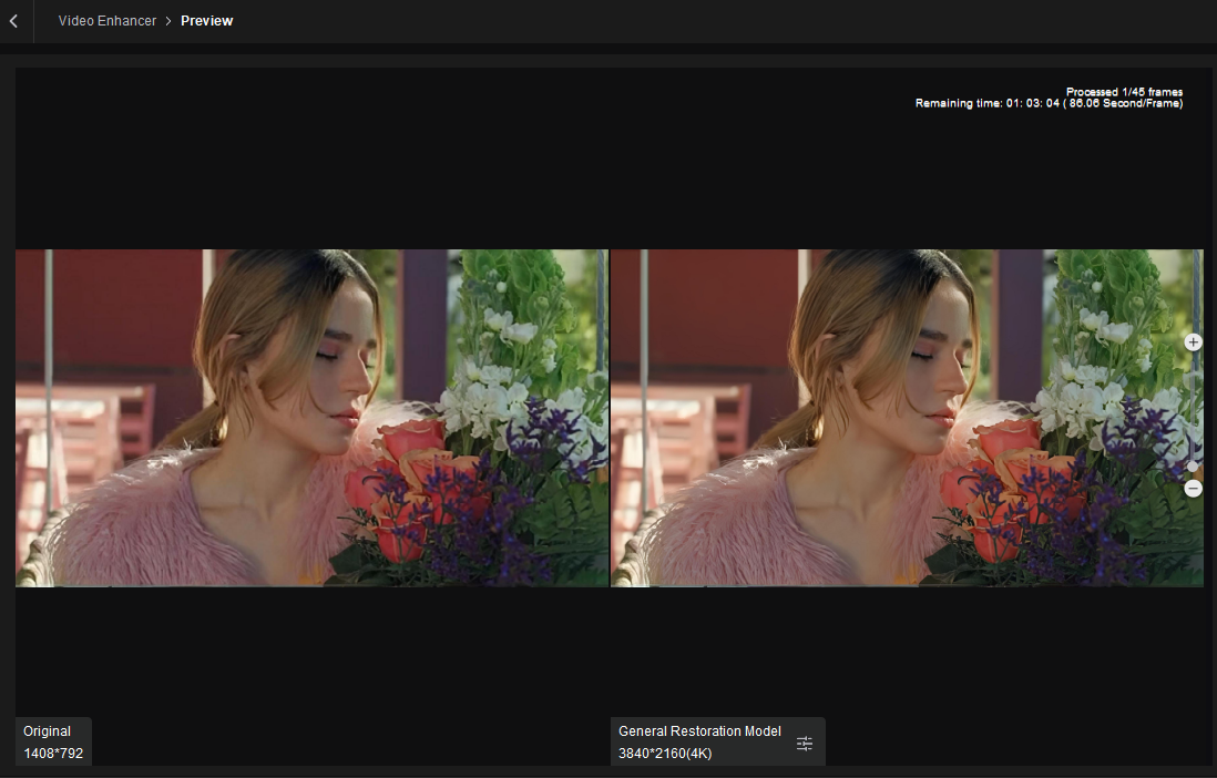 Preview and export enhanced HD videos using HitPaw VikPea