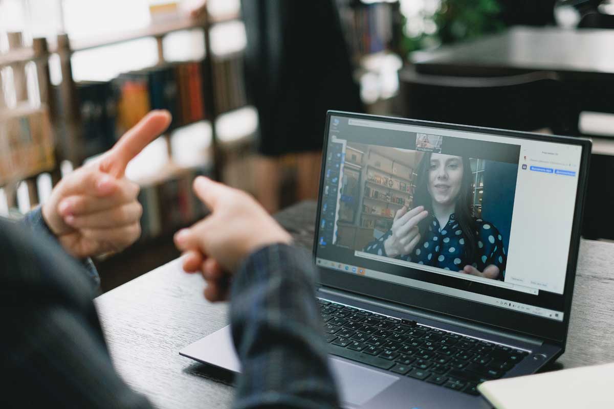 An online video call
