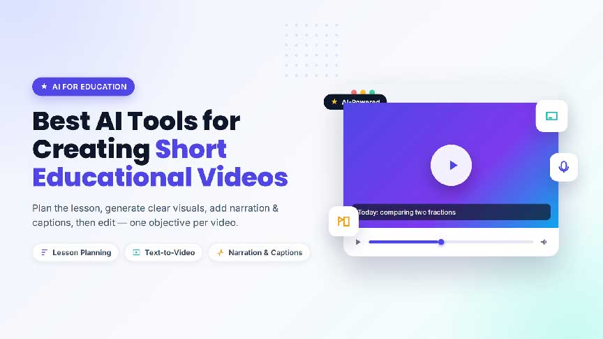 Best AI Tools for Creating Short Educational Videos