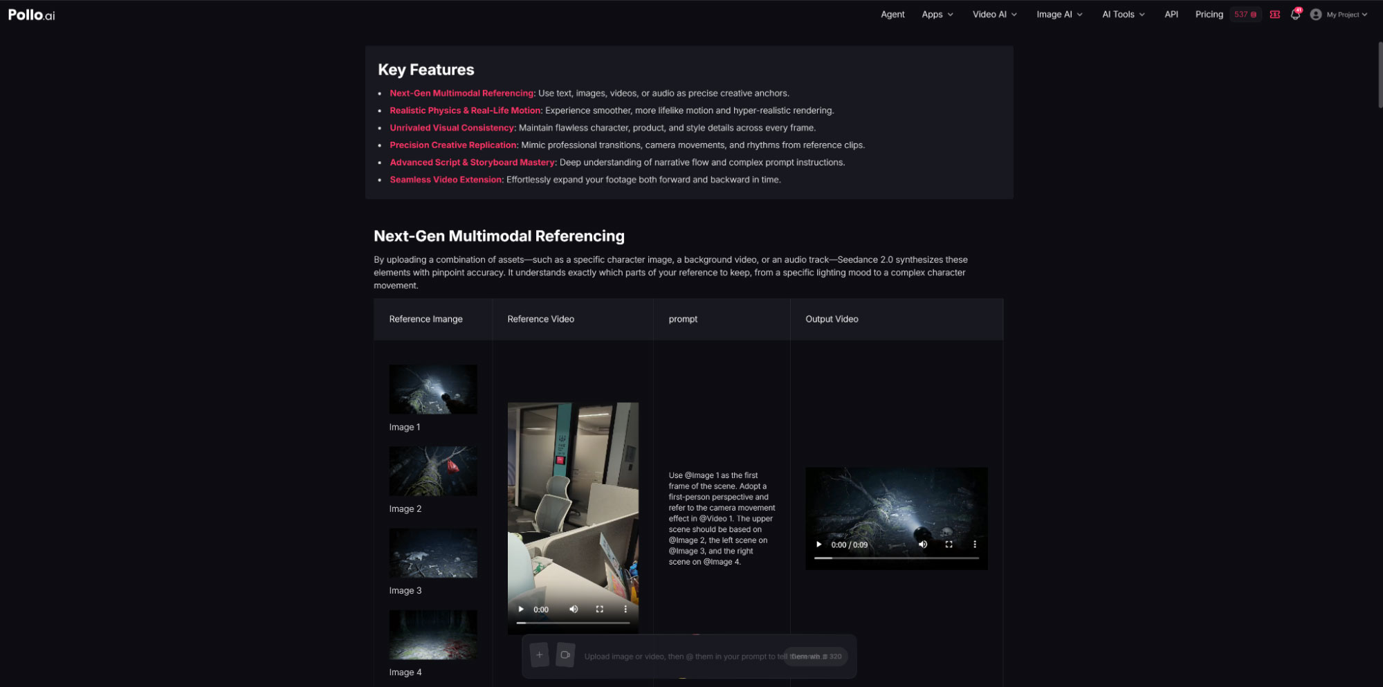 Pollo AI Seedance feature