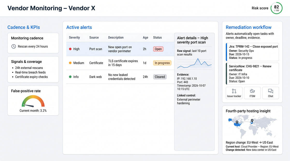 Vendor Monitoring