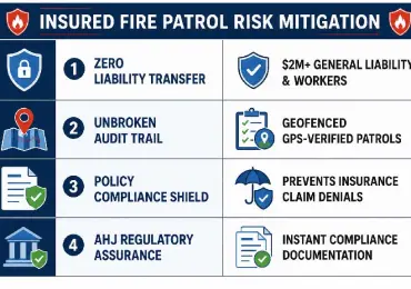Top 10 Benefits of Fully Insured Fire Watch Patrols by The Fast Fire Watch Company